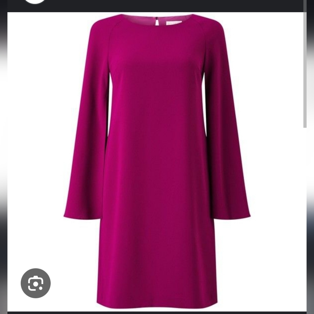 🥊Chic Long Sleeve Magenta Dress with flowy arms